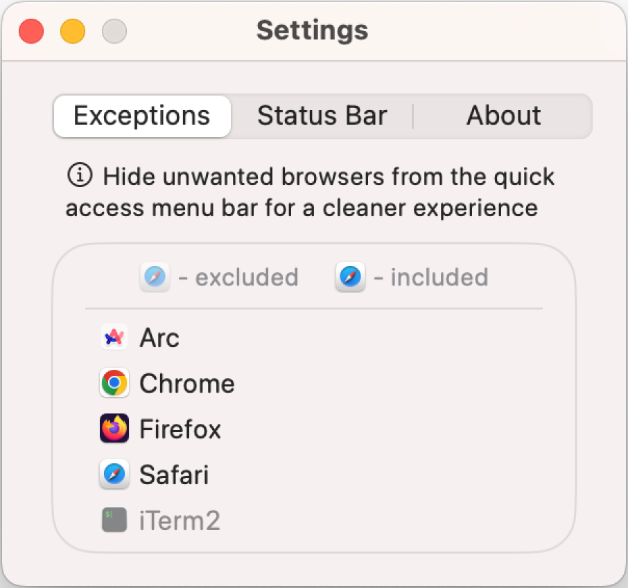 The Surf Hero - Quick Access and Exceptions
